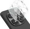 A close-up view of a smartphone camera lens protector being placed on a smartphone. Produktbild-Vorschau
