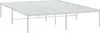 A white metal bed frame on a white background. Náhled obrázku produktu