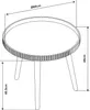 Couchtisch 'Bongard' Ø60 x 45 cm Wohnzimmertisch rund Weiß Produktbild-Vorschau 4