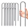 12× kotwy do gruntu, 30 cm słupki do gruntu, ocynkowane Podgląd zdjęcia produktu 2