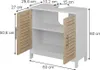 Meuble vasque simple Vicco Looma blanc/chêne 60x60cm avec 2 Voir les images du produit 2