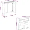 vidaXL Tavolo da bistrot 90x50x75 cm in legno massiccio di Anteprima dell’immagine prodotto 7