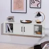 COSTWAY TV Schrank hängend, Fernsehtisch mit 4 Fächern & 2 Produktbild-Vorschau 7