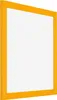 A yellow picture frame is shown against a white background. Produktbild-Vorschau