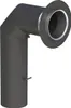 Ø 130 mm Ofenrohrset kantig - mit Tür und Drosselklappe - Produktbild-Vorschau 1