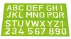 Stencil lettere numeri cifre lettere rosso blu verde Anteprima dell’immagine prodotto 2