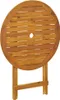 vidaXL Klappbarer Gartentisch 70 cm Massivholz Akazie Produktbild-Vorschau 5