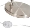 Nowoczesna lampa łukowa ze stali z szarym abażurem z Podgląd zdjęcia produktu 5