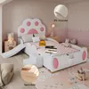 A child's bedroom with a themed bed. Produktbild-Vorschau
