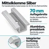 Mittelklemme silber Solarmodul im Befestigungsset mit Produktbild-Vorschau 3
