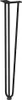 A single black hairpin leg for a table. Náhled obrázku produktu