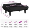 vidaXL Letto per cani nero 70x40x24 cm in velluto Anteprima dell’immagine prodotto 7