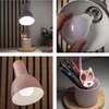 Stolní lampa POPPY na žárovku E27, růžová Náhľad obrázku produktu