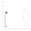 BELIANI Lampa stojąca czarna metalowa 149 cm dwukolorowy Podgląd zdjęcia produktu 10