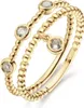 Jackie Gold Dangling White Topaz Ring JKR24.416 Damenring, Produktbild-Vorschau 1