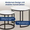 Sada 2 konferenčných stolíkov z dreva, moderný obývačkový Náhľad obrázku produktu 5