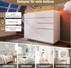 Flieks Kommode Sideboard mit LED, Wohnzimmerschrank mit 3 Produktbild-Vorschau 7