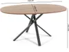 Tavolo ovale 150×100 cm con struttura in metallo incrociato Anteprima dell’immagine prodotto 5