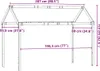 A diagram showing the dimensions of a children's bed frame. Náhľad obrázku produktu