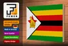 Holzschild Flagge Simbabwes 30x20cm Flag of Zimbabwe Produktbild-Vorschau 3