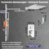 ROSEJANE Unterputz Duscharmatur Set mit Regendusche 30 × 30 Produktbild-Vorschau 8