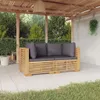 Garten-Ecksofas mit Kissen 2 Stk. Massivholz Teak Produktbild-Vorschau 2