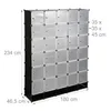 relaxdays 10024527_46 relaxdays Kleiderschrank transparent Anteprima dell’immagine prodotto 4