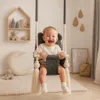 Indoor-Babyschaukel Dunkelgrau aus Velvet – Mit Produktbild-Vorschau 4