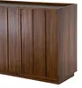 CALICOSY - Buffet 3 portes effet noyer avec rebord L140 cm Voir les images du produit 8