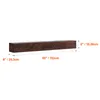 A dark brown wooden beam shelf with dimensions indicated by text overlays. Produktbild-Vorschau