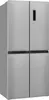 A silver four-door refrigerator. Produktbild-Vorschau
