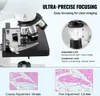 VEVOR Binokulárny mikroskop 10X, 25X, zložený mikroskop, Náhľad obrázku produktu 3