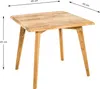 HAKU Beistelltisch eiche - Massivholz, B/H/T: 45x45x45 cm Produktbild-Vorschau 2