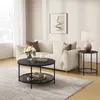 VASAGLE Couchtisch, Wohnzimmertisch, moderner Stil, 80 x 46 Produktbild-Vorschau 2