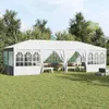 vidaXL Party-Zelt Weiß 800 x 400 x 266 cm Polyethylen Produktbild-Vorschau 2