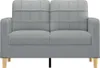 vidaXL 2-miestna pohovka Svetlo šedá 120 cm látka Náhľad obrázku produktu 3