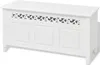 Panca portaoggetti in stile barocco MDF bianco Anteprima dell’immagine prodotto 8