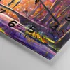 Wanduhr - Quadrat - Glasuhr - Wald Baum Natur - 30x30cm - Produktbild-Vorschau 5