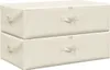 vidaXL Úložné boxy 2 ks Látkové 70x40x18 cm Krémové Náhled obrázku produktu 1
