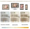 L-förmiges frameless Modulsofa, Chenille Cloud Sofa mit Produktbild-Vorschau 11