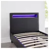 Polsterbett MANDALAY mit LED Beleuchtung Einzelbett Produktbild-Vorschau 10