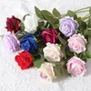 5 Kunstrosen aus Seide, 51 cm, künstliche Blumen, Rot Náhled obrázku produktu