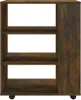 vidaXL Armadio a rotelle rovere fumé 60x35x75 cm materiale Anteprima dell’immagine prodotto 6