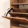 BEALIFE Schuhschrank schmal 100x24x108 cm mit 4 Klappen | Produktbild-Vorschau 6