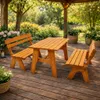 DEGAMO Gartengarnitur Sitzgruppe FREITAL 3-teilig 150cm, Produktbild-Vorschau 2