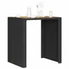 vidaXL Garten-Bartisch mit Holzplatte Schwarz 105x80x110 cm Produktbild-Vorschau 4