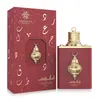 A perfume bottle and its packaging are displayed against a white background. Voir les images du produit