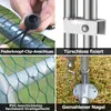 Collage of four close-up images showing different features of a chicken coop. Náhled obrázku produktu