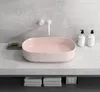 Isvea INFINITY OVAL Aufsatzwaschbecken, 55x36cm, Rosa Produktbild-Vorschau 3