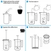 Intirilife Kaffeekanne in SILBER – 1l Kaffeebereiter nach Produktbild-Vorschau 7